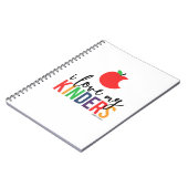 J'aime mon carnet de notes à spirale de Kinders (Côté gauche)