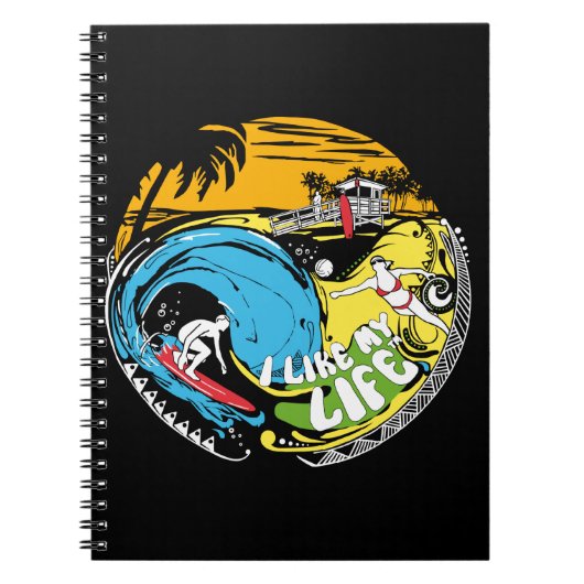 J'aime MON Carnet Surf de vie (Devant)