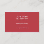 J'aime mon Carte de visite de travail (Dos)