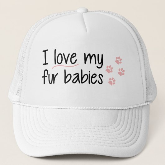 J'aime mon casquette de bébés de fourrure (Devant)