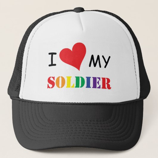 j'aime mon CASQUETTE GAI de soldat ! (Devant)
