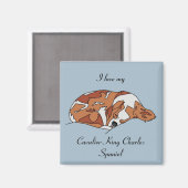 J'Aime Mon Cavalier King Charles Spaniel Magnet (Recto/Verso)