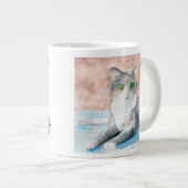 J'aime mon chat Jumbo Mug (Devant droit)