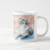J'aime mon chat Jumbo Mug (Droite)