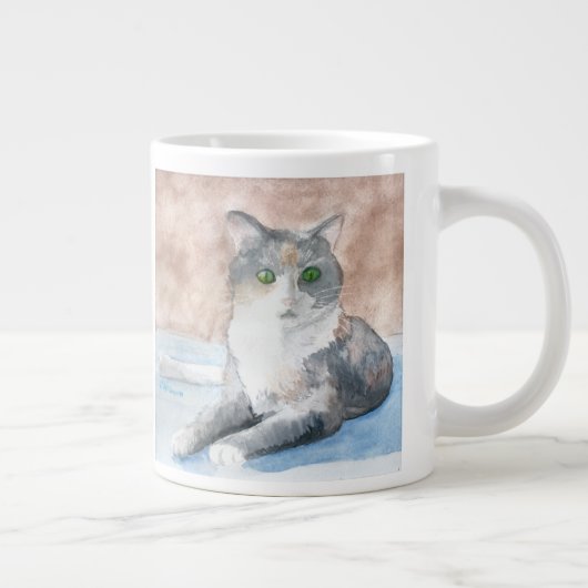 J'aime mon chat Jumbo Mug (Droite)