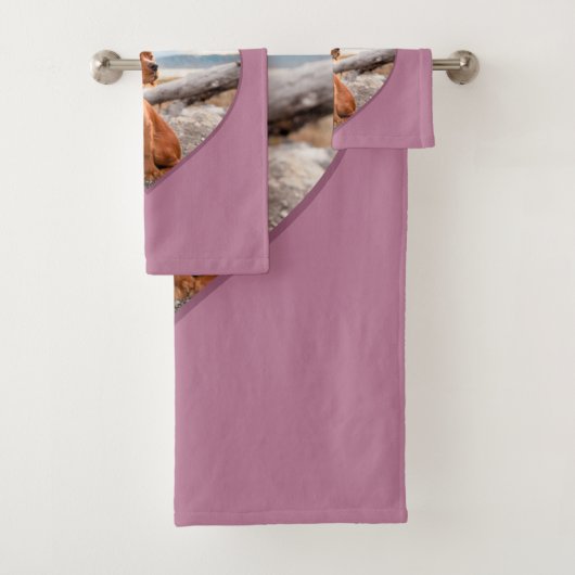 J'aime mon chien Coeur rose Nom de l'animal de com (En situation)