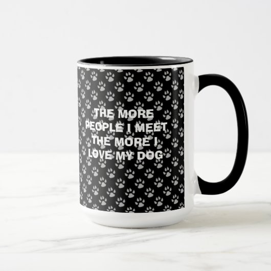 J'AIME MON CHIEN - TASSE (Droite)