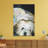 J'aime mon chien toile imprimée (Insitu(Salon))