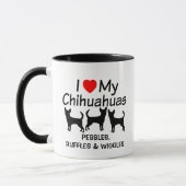 J'Aime Mon Chihuahua Chiens Mug (Gauche)