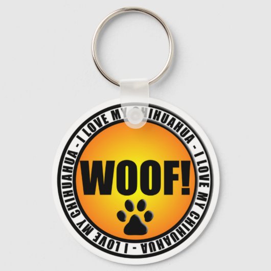 J'Aime Mon Chihuahua ! Porte-clés (Recto)