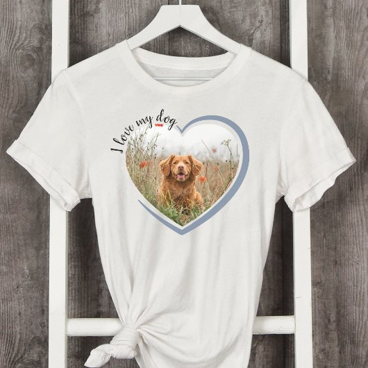 J'aime mon coeur de chien Photo T-shirt