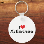 J'aime mon coiffeur porte-clés (Recto)