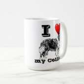 J'aime mon Collie Mug (Devant droit)