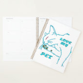 J'AIME MON CUTE AQUA PET CAT (Devant avec enveloppe)