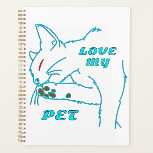 J'AIME MON CUTE AQUA PET CAT