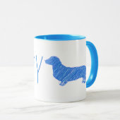 J'Aime Mon Dachshund Mug (Devant droit)
