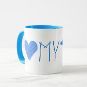 J'Aime Mon Dachshund Mug (Devant gauche)