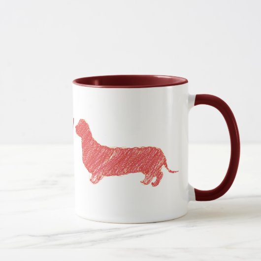 J'Aime Mon Dachshund Mug (Droite)