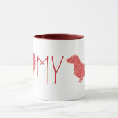 J'Aime Mon Dachshund Mug (Centre)