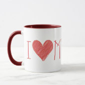 J'Aime Mon Dachshund Mug (Gauche)