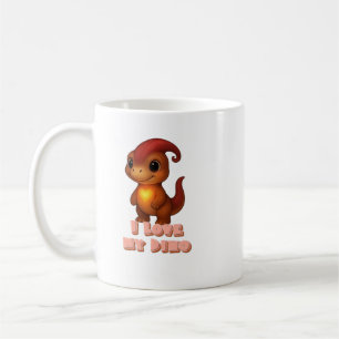 J'aime mon Dino Tasse Kammli avec cœur