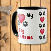 J'Aime Mon Don De Chien. Mugs Amoureux de les chie