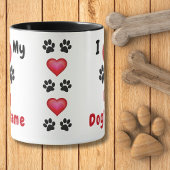 J'Aime Mon Don De Chien. Mugs Amoureux de les chie
