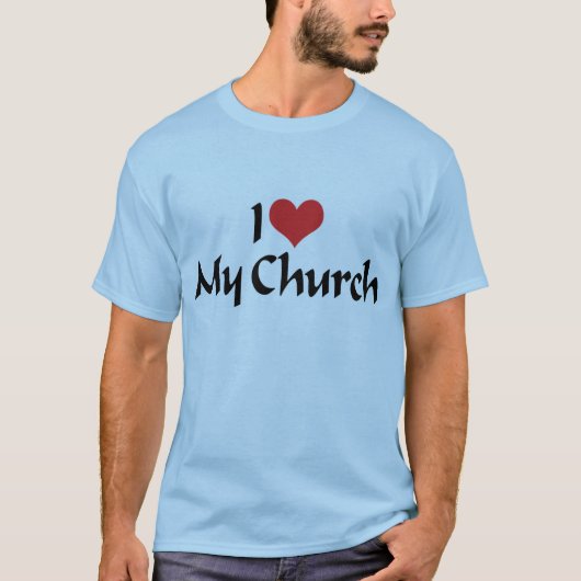 J'aime mon Église T-Shirt (Devant)