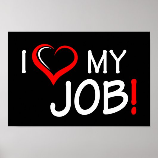J'aime mon emploi Poster (Devant)