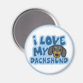 J'Aime Mon Magnet Dachshund (Recto/Verso)