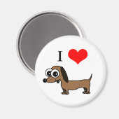 J'Aime Mon Magnet Dachshund (Recto/Verso)