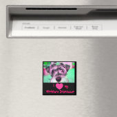 J'Aime Mon Magnet Schnauzer Miniature (In Situ (Lave-vaisselle))