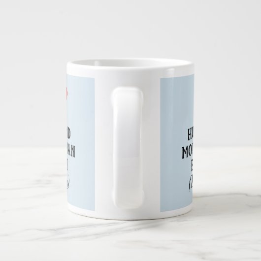 J'Aime Mon Mari Plus Que Bacon Mug Blue (20oz) (Dos)