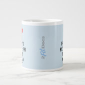 J'Aime Mon Mari Plus Que Bacon Mug Blue (20oz) (Devant)