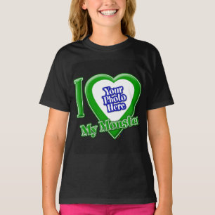 J'Aime Mon Monstre Avec Votre T-Shirt Photo