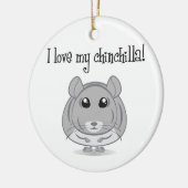 J'aime mon ornement de chinchilla (Gauche)