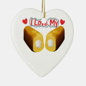 J'aime mon ornement de Noël de Twinkies (Droite)