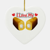 J'aime mon ornement de Noël de Twinkies (Dos)