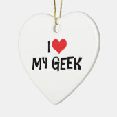 J'Aime Mon Ornement Geek (Gauche)