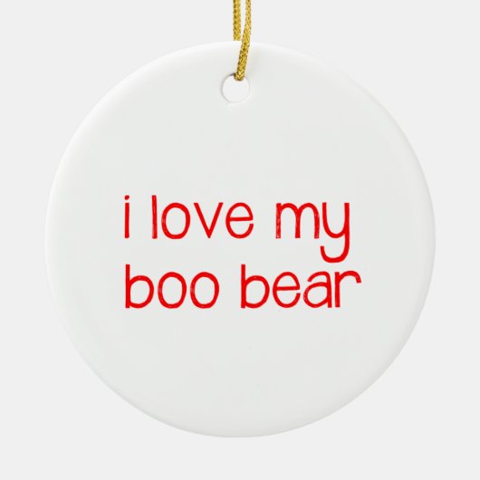J'Aime Mon Ornement Porteur De Boo (Devant)