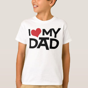 J'aime mon papa Fête des pères T-shirt enfant