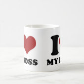 J'aime mon patron - tasse (Centre)