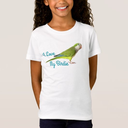 J'AIME MON PERROQUET DU T-SHIRT CONURE DE FILLES (Devant)
