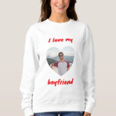 J'aime mon petit ami sweatshirt (Devant)