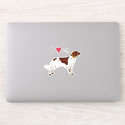 J'aime mon petit autocollant en vinyle Munsterland (Ordinateur)