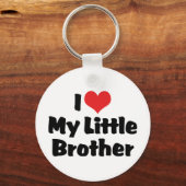 J'aime mon petit frère porte-clés (Recto)