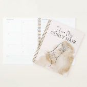 J'AIME MON PLANNER CHEVEUX BOCLÉS (Devant avec enveloppe)