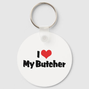 J'aime mon porte-clés de boucher