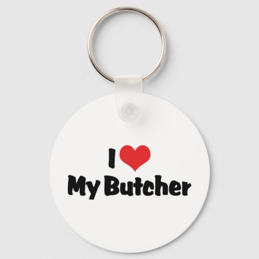 J'aime mon porte-clés de boucher (Recto)