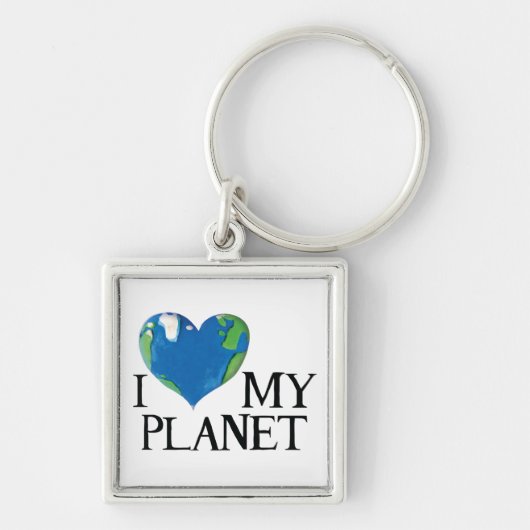 J'aime mon porte-clés de planète (Devant)